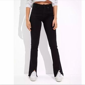 american eagle split hem jeans